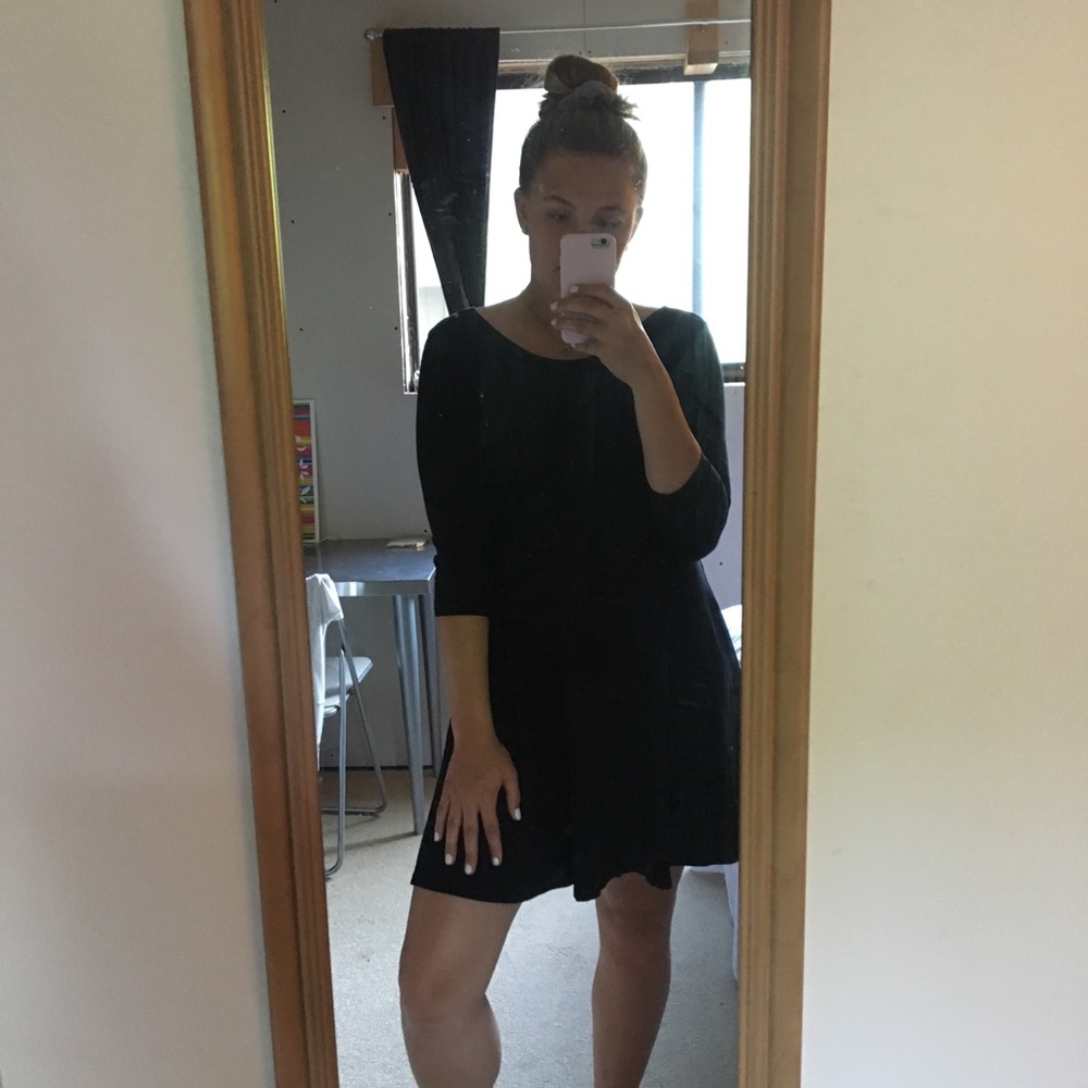 H&M Black skater dress